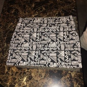 Dots Aztec print mini skirt .